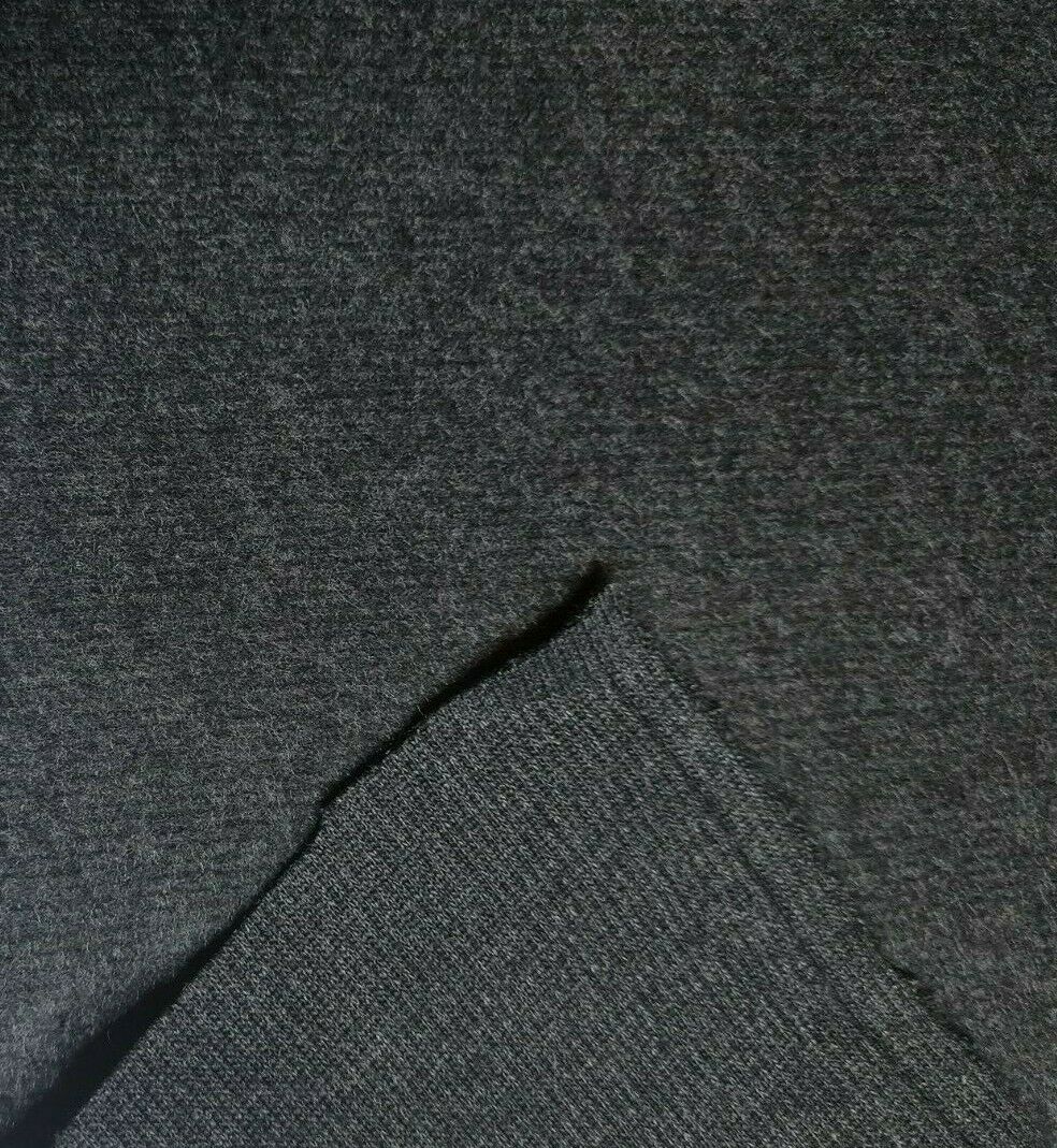 Brushed Knit Fabric Ribbed Recycled Polycotton Non-Stretch 70" - Image 6