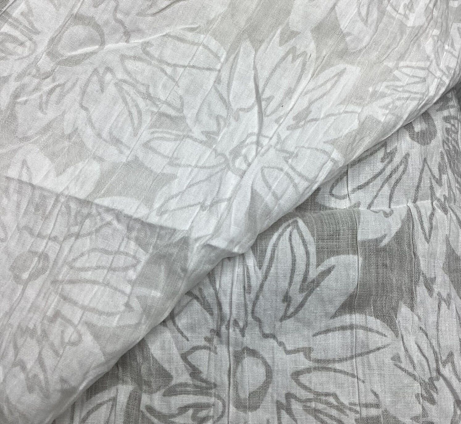 Burnout Polycotton Fabric White Colour 51" Wide Sold by Metre - Image 4