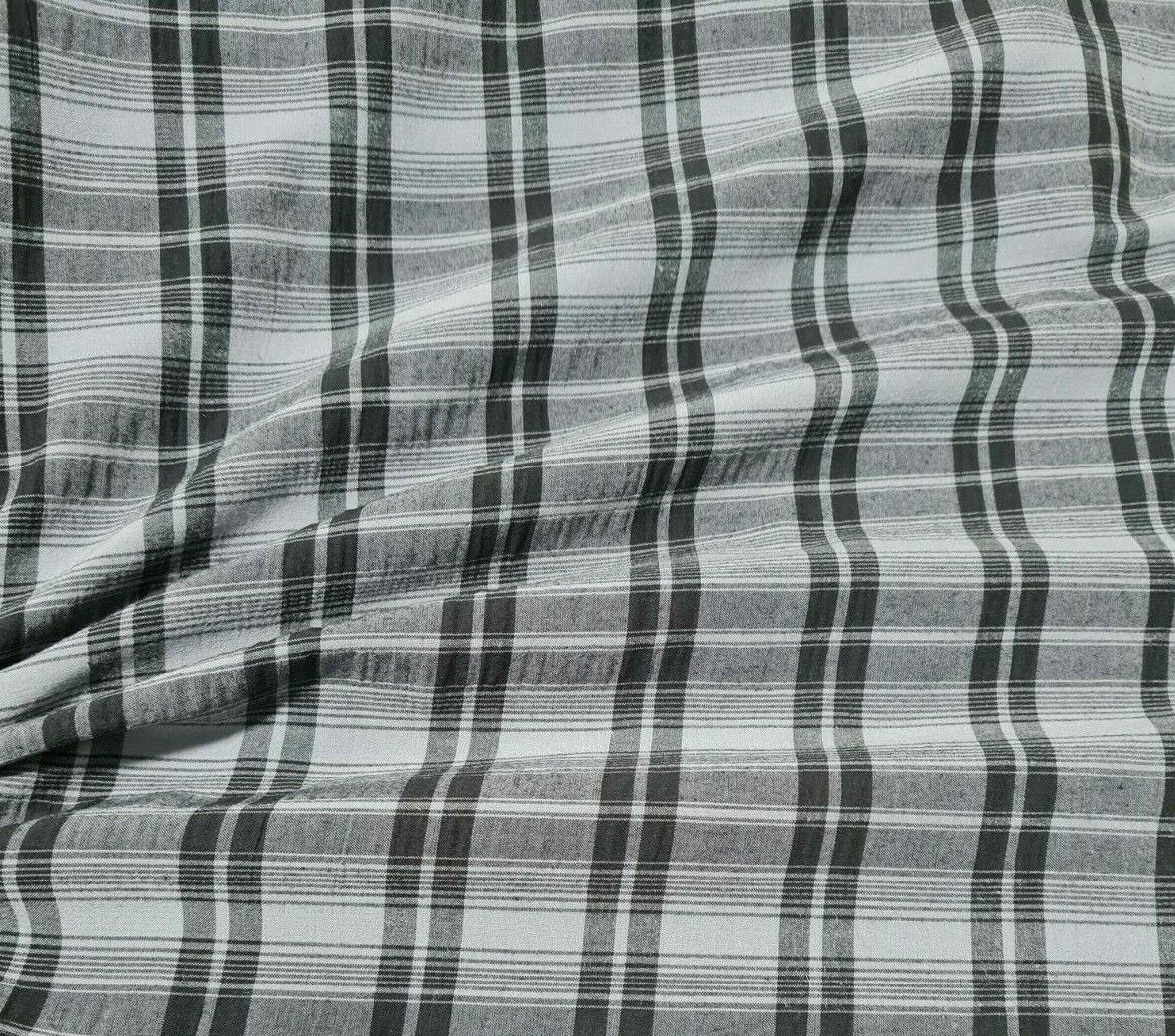 CHECKED STRETCH SHIRT FABRIC - SOLD BY THE METRE - Image 3