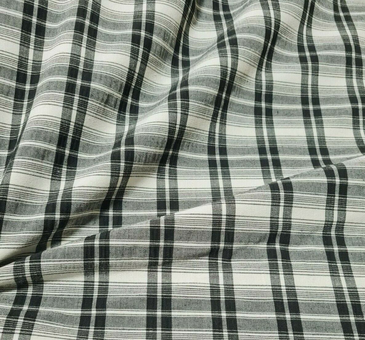CHECKED STRETCH SHIRT FABRIC - SOLD BY THE METRE - Image 4