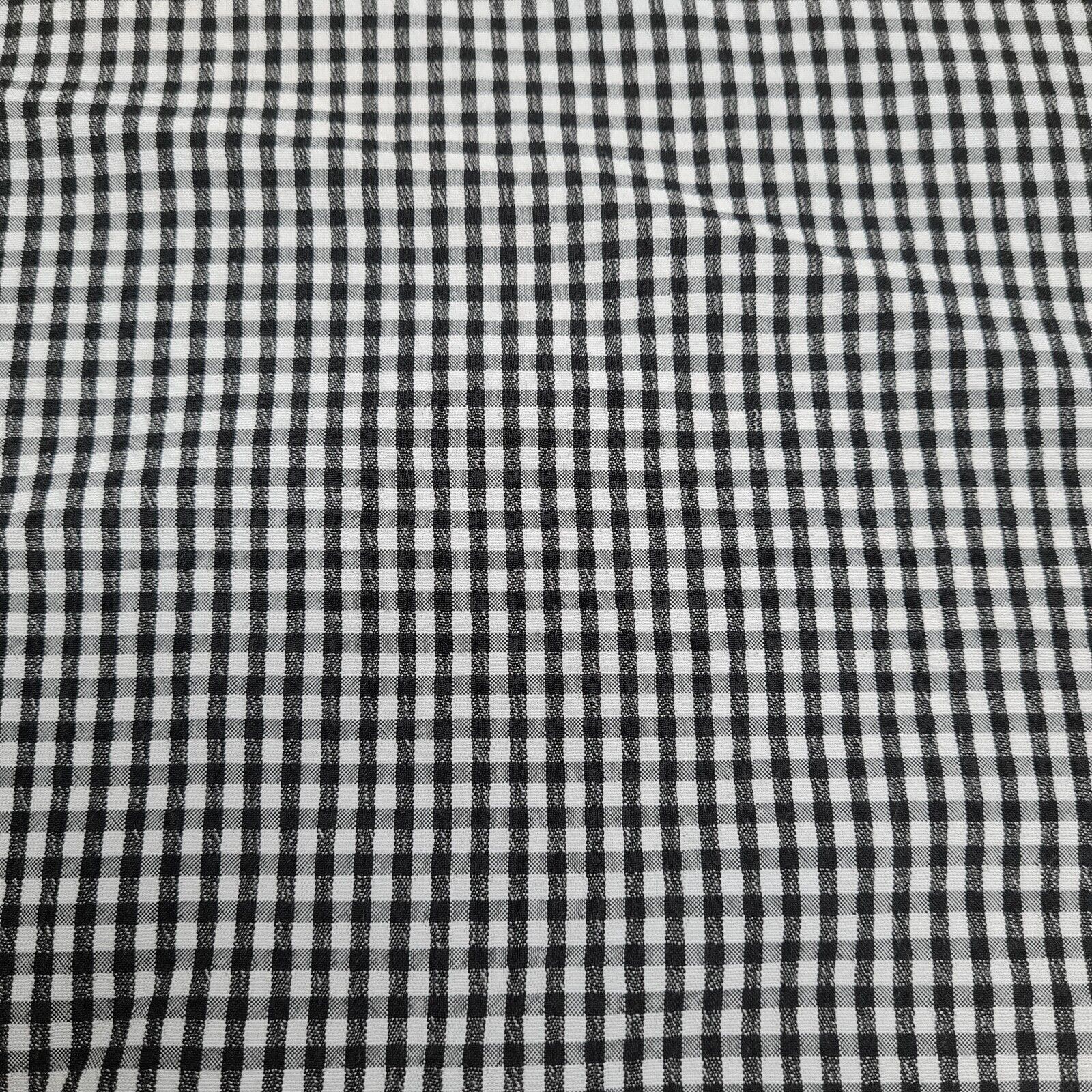 Checked Viscose Blend Fabric 55" Wide Non-Stretch - Image 5