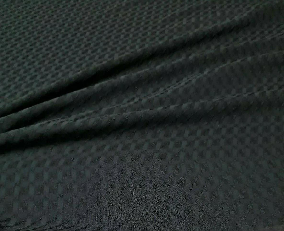 CHIFFON FABRIC BLACK COLOUR AND SMALL FIGURED-SOLD BY THE METRE - Image 3