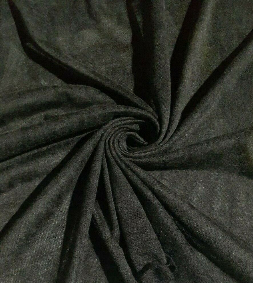 CLOUDY EFFECTED BROWN PETROL PURPLE COLOURS THIN POLYESTER JERSEY FABRIC - Image 3