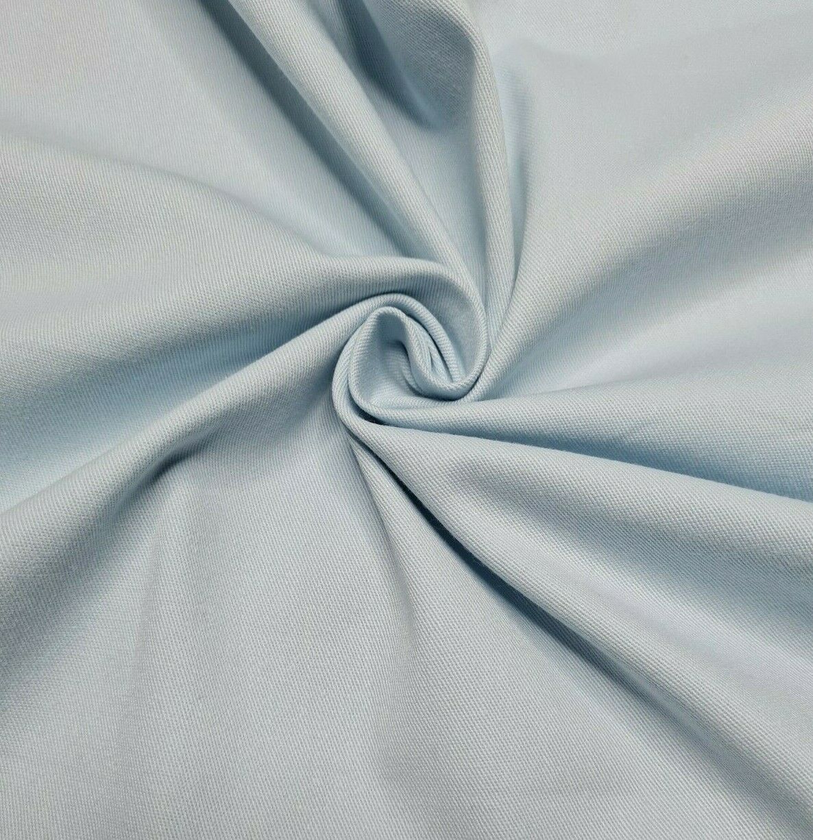 Cotton Gabardine Fabric Yellow and Light Blue 2 Way Stretch 47" - Image 4