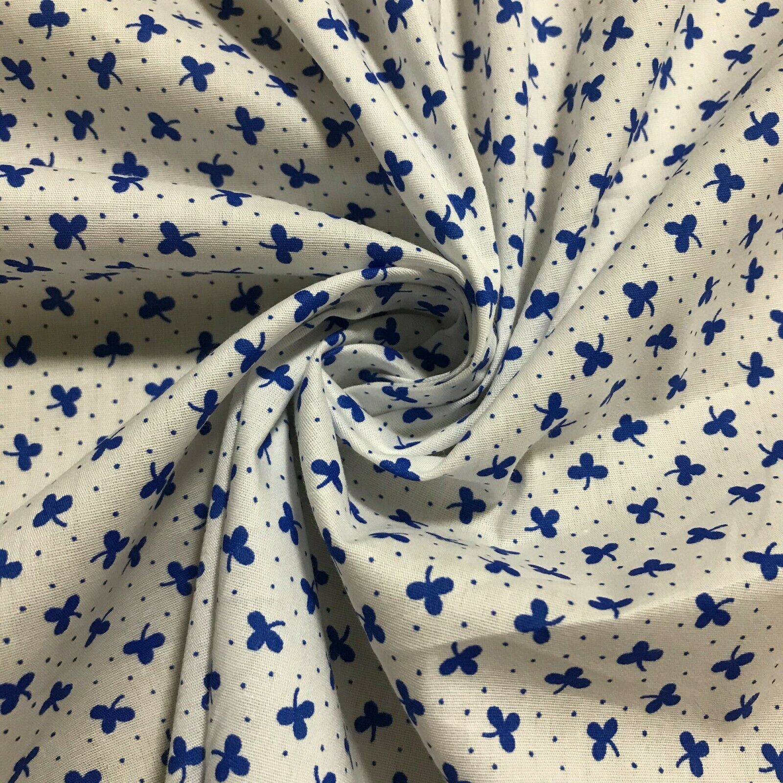 Cotton Popline Fabric Shamrock Printed 55" Wide - Image 5
