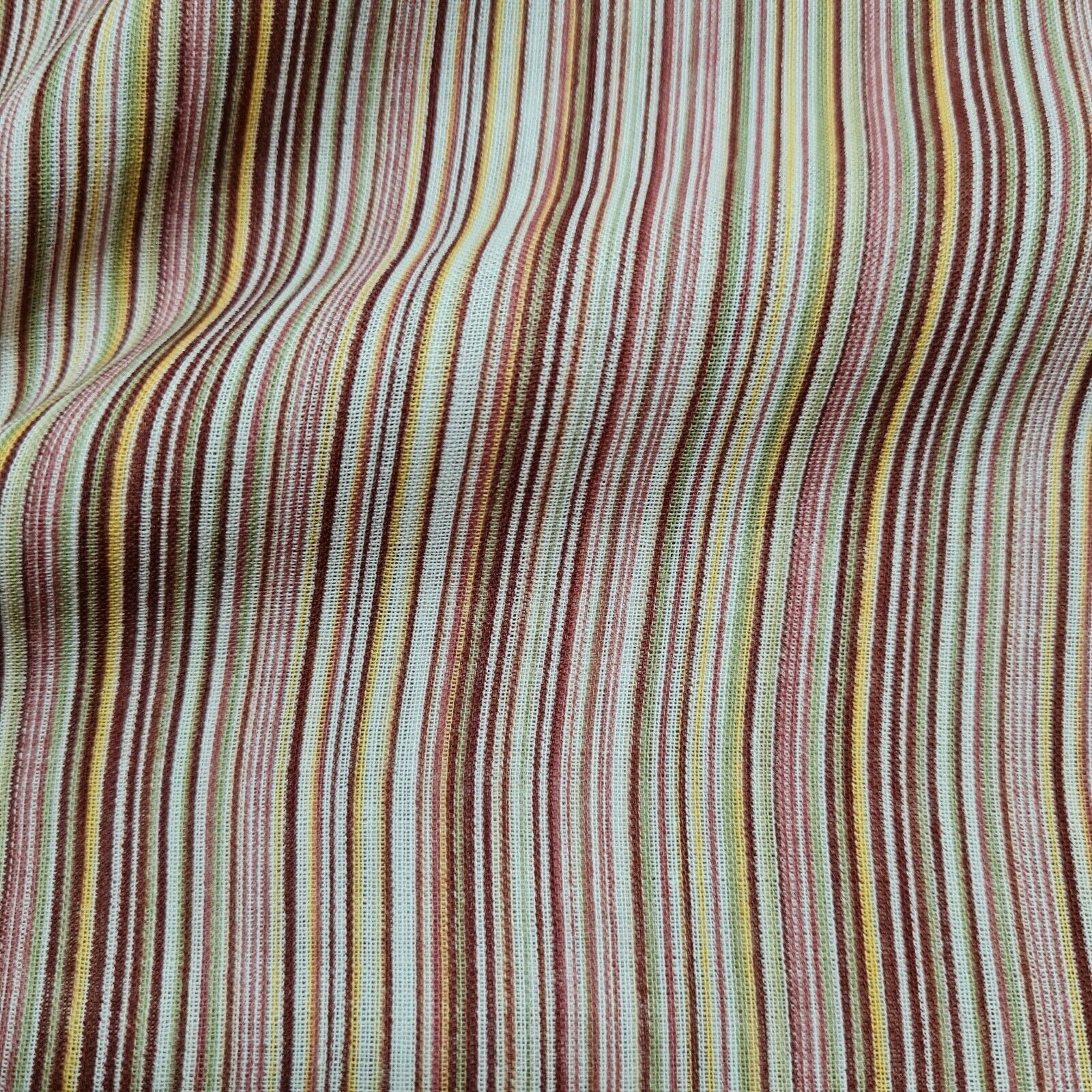 Cotton Voile Fabric Multicolour Striped 53" Wide Sold By The Metre - Image 2