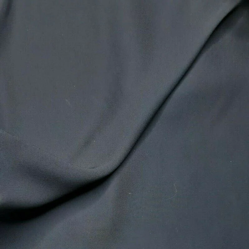 Crepe Chiffon Fabric Navy Colour 55" Wide Sold By Metre - Image 5