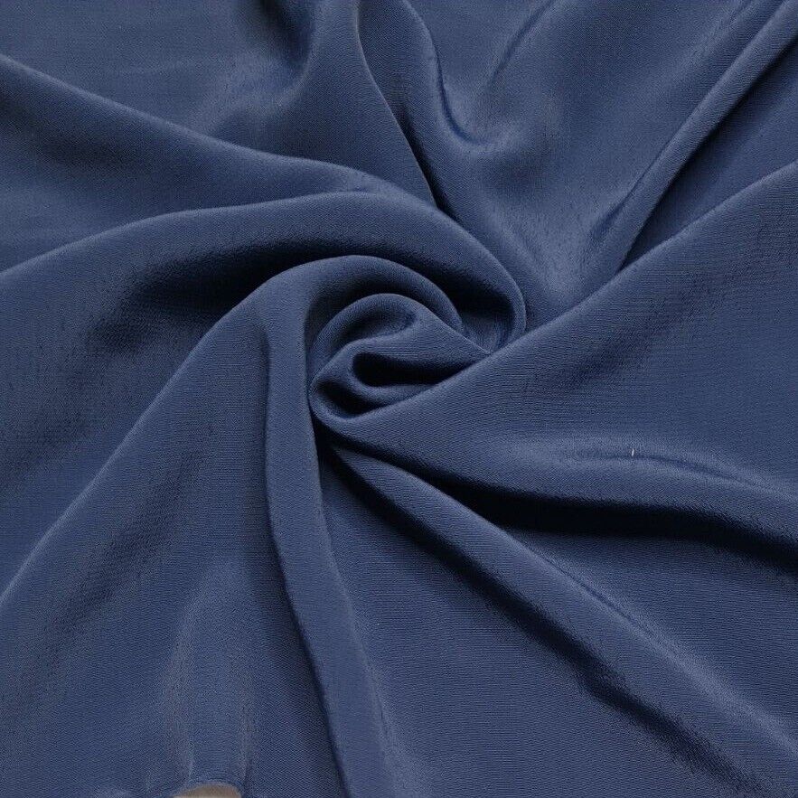 Crepe Morrocaine Fabric Black Navy And Nude Pink Colours 55" Wide Sold By Metre - Image 12