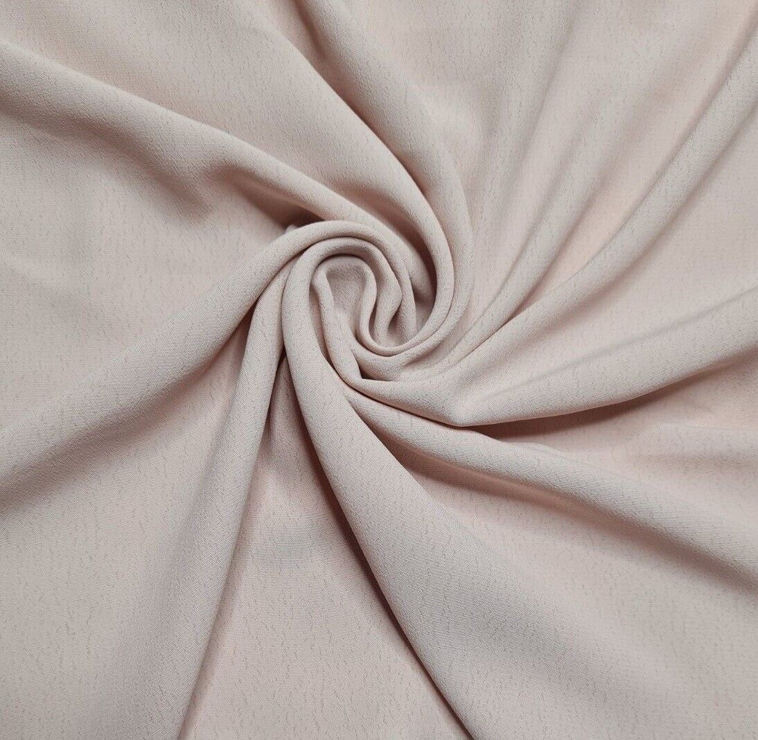 Crepe Morrocaine Fabric Black Navy And Nude Pink Colours 55" Wide Sold By Metre - Image 14