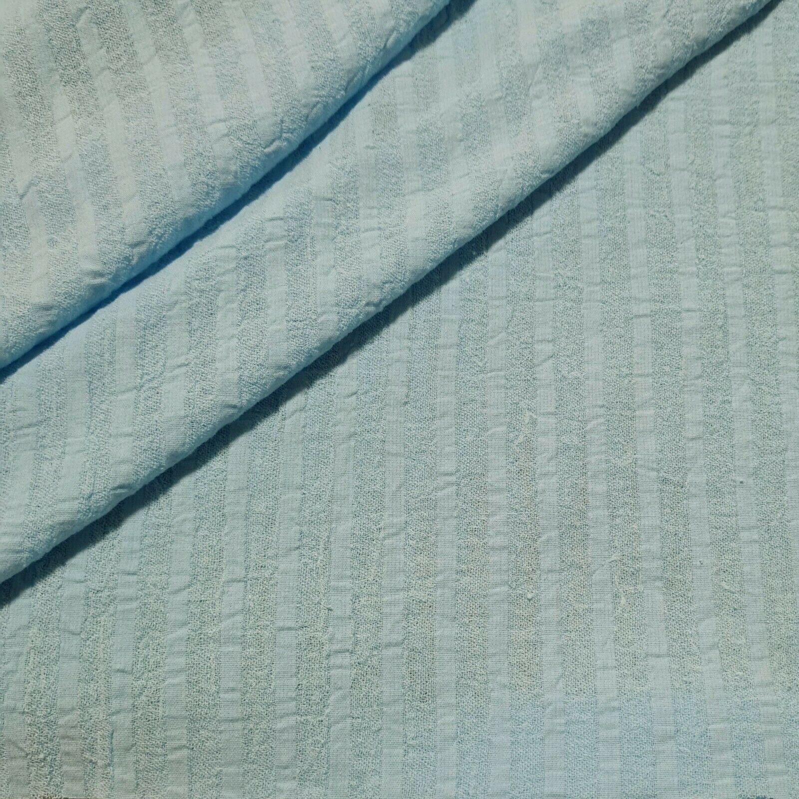 Crinkled Cotton Gauze Cheesecloth Fabric Striped 51" Wide Sold By The Metre - Image 18