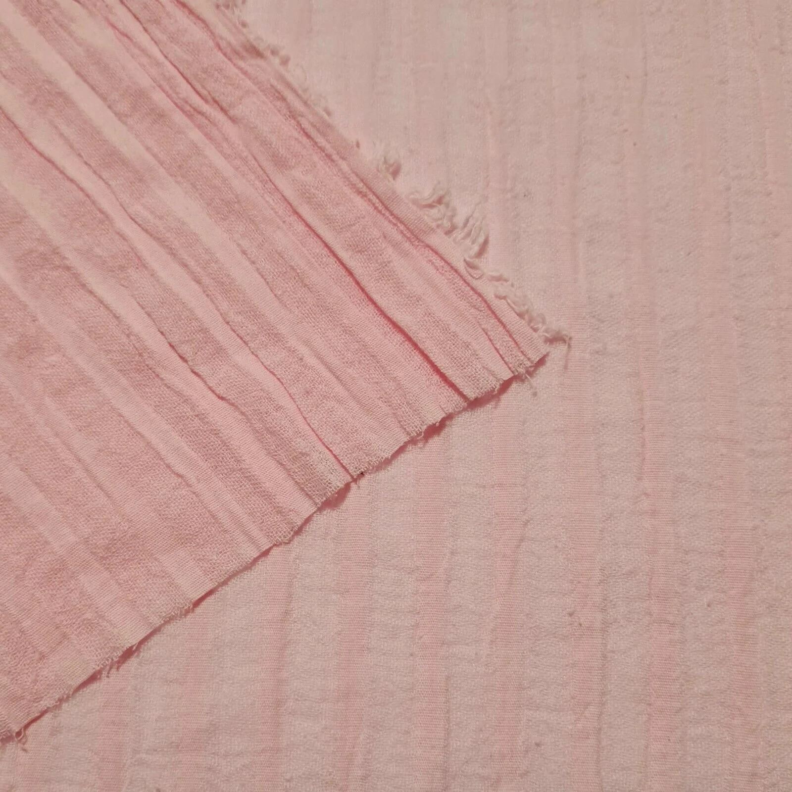 Crinkled Cotton Gauze Cheesecloth Fabric Striped 51" Wide Sold By The Metre - Image 4