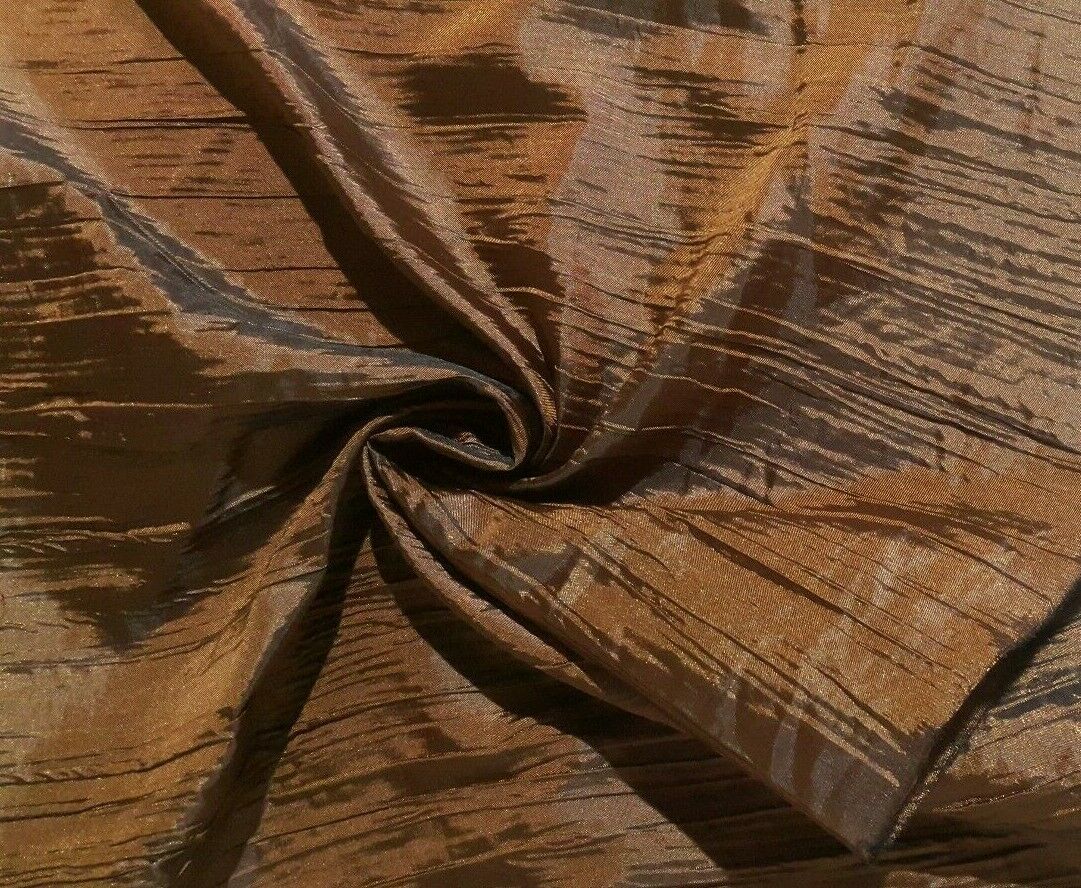CRINKLED THIN TAFFETA FABRIC SOLD BY THE METRE - Image 4