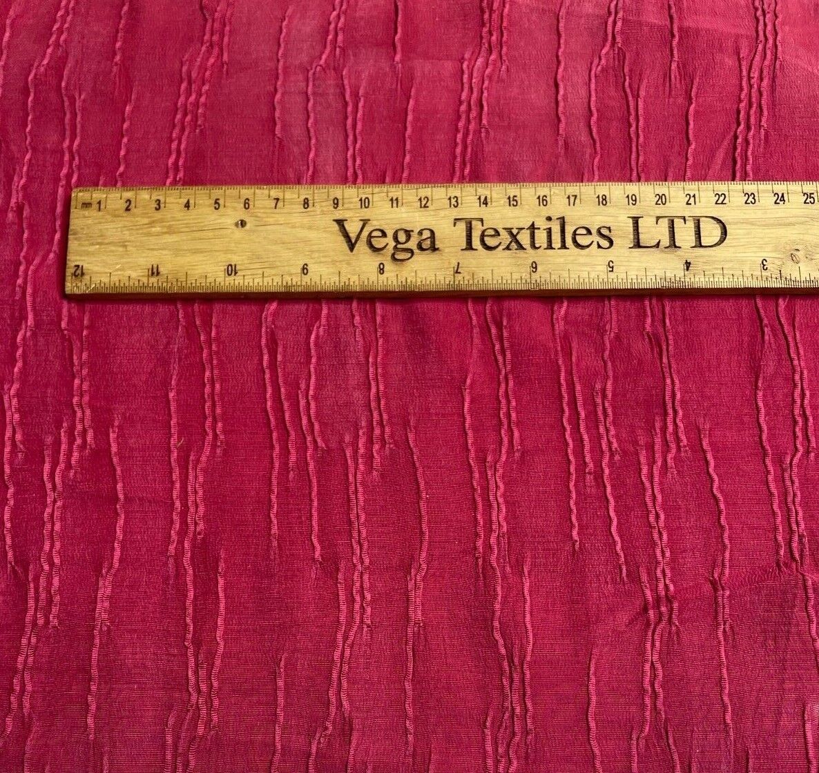 Cupro Viscose Blend Dressmaking Fabric Rapsberry Colour Silky Touch Drapey 55" - Image 4
