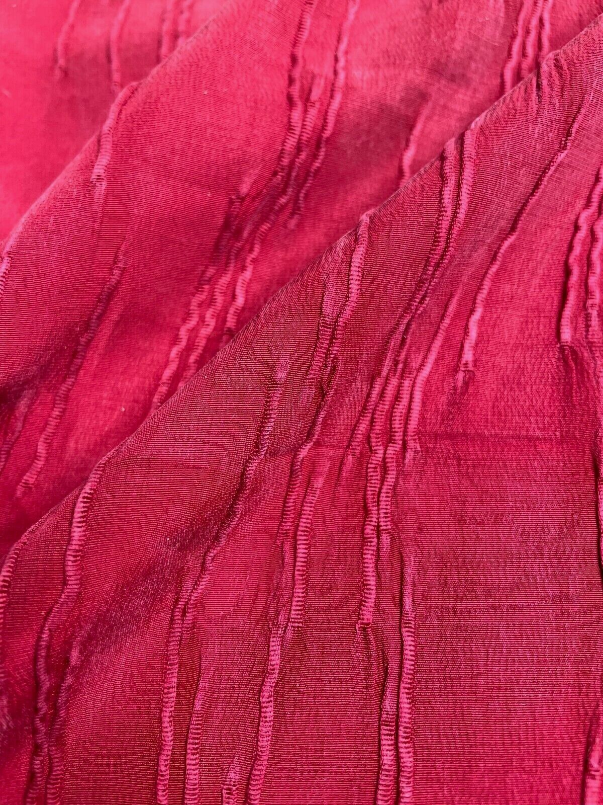 Cupro Viscose Blend Dressmaking Fabric Rapsberry Colour Silky Touch Drapey 55" - Image 5
