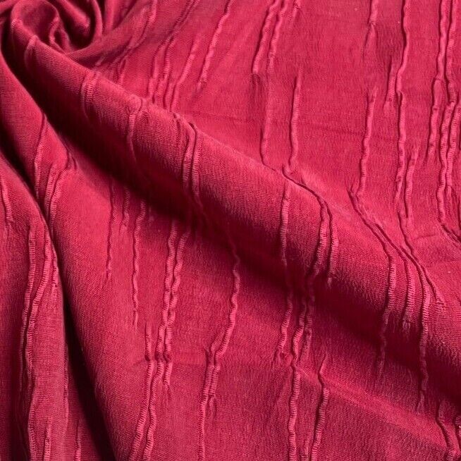 Cupro Viscose Blend Dressmaking Fabric Rapsberry Colour Silky Touch Drapey 55" - Image 6