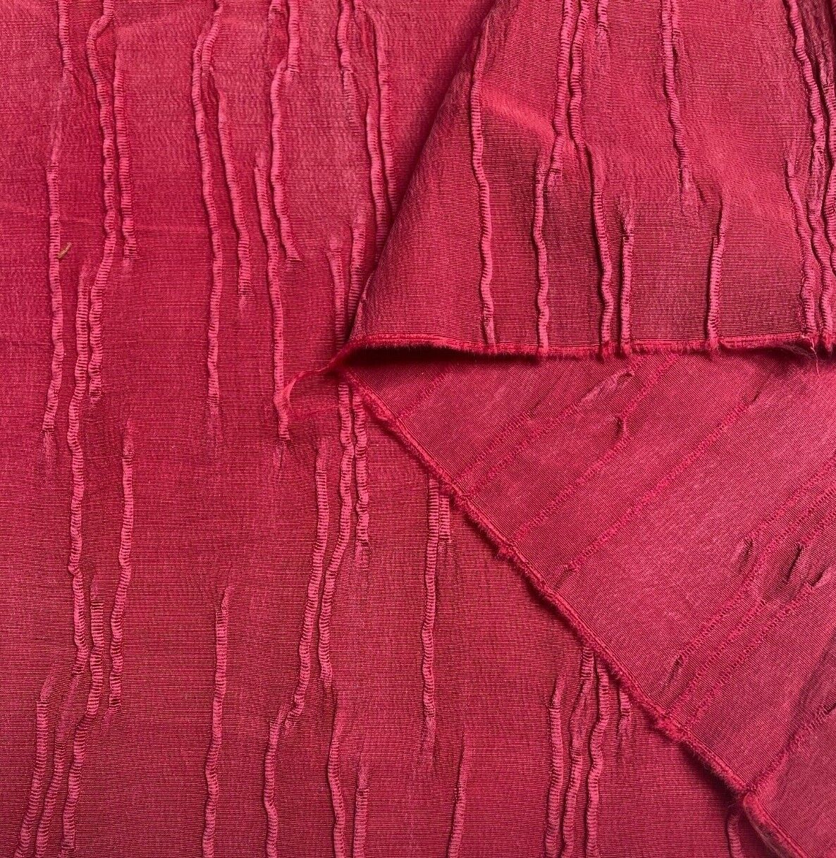 Cupro Viscose Blend Dressmaking Fabric Rapsberry Colour Silky Touch Drapey 55" - Image 7