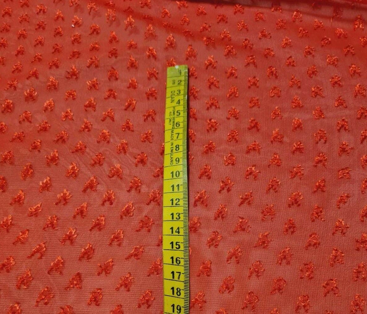 FIGURED CHIFFON FABRIC COLOUR BUMPY - SOLD BY THE METRE - Image 3