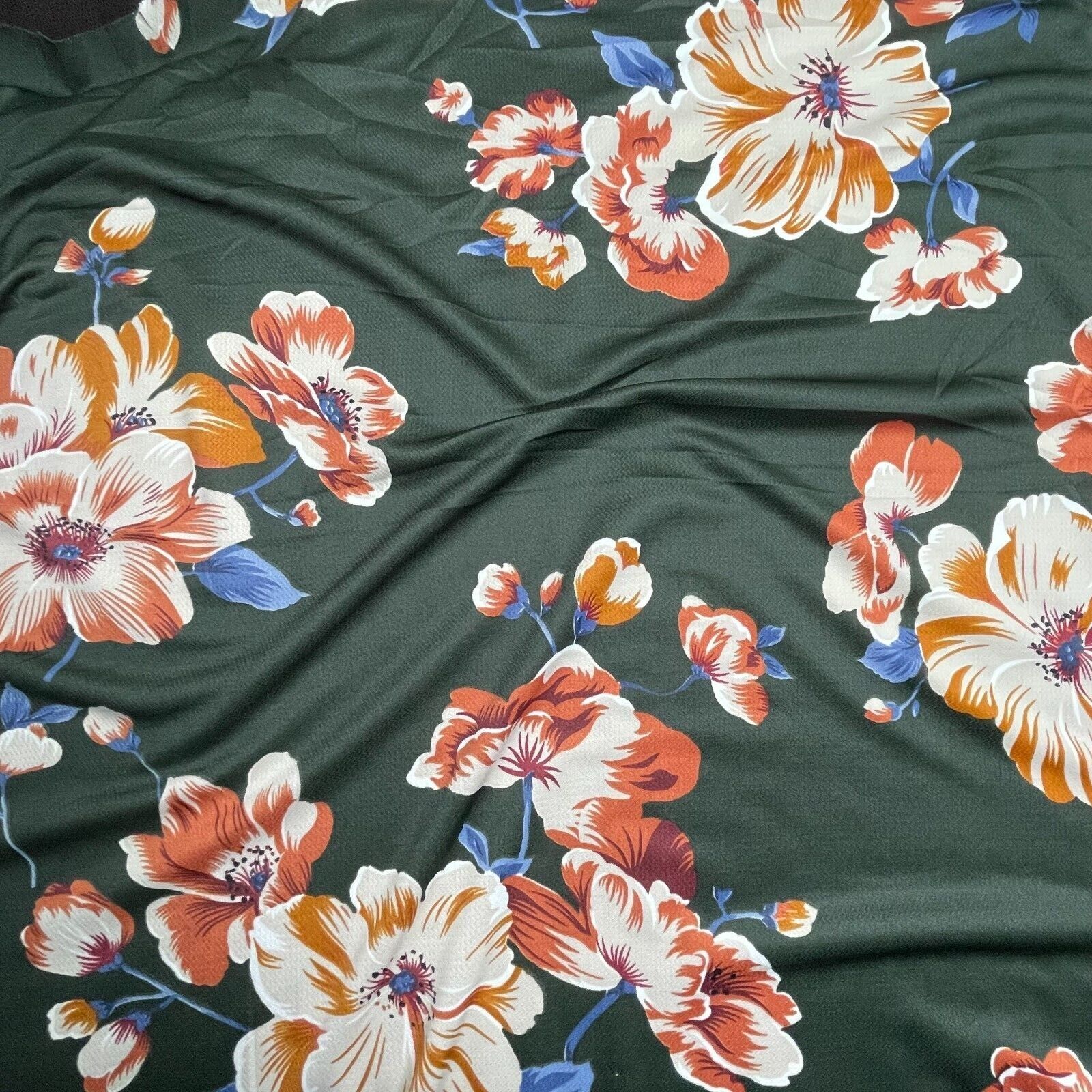 Floral Printed Jersey Fabric 2 Way Stretch 55" Wide Sold By Metre - Image 8