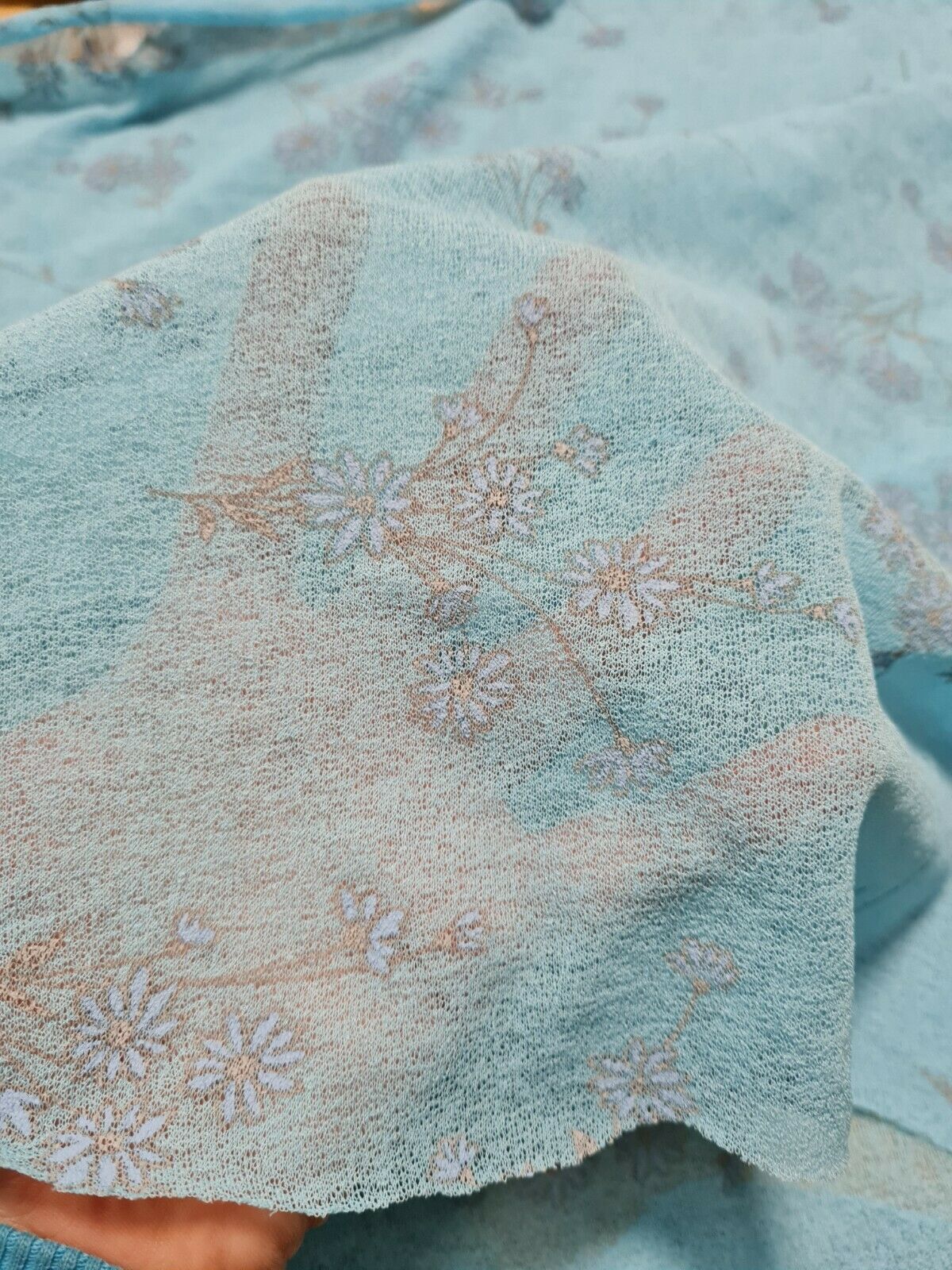 FLORAL STRETCH TULLE FABRIC - SOLD BY THE METRE - Image 5
