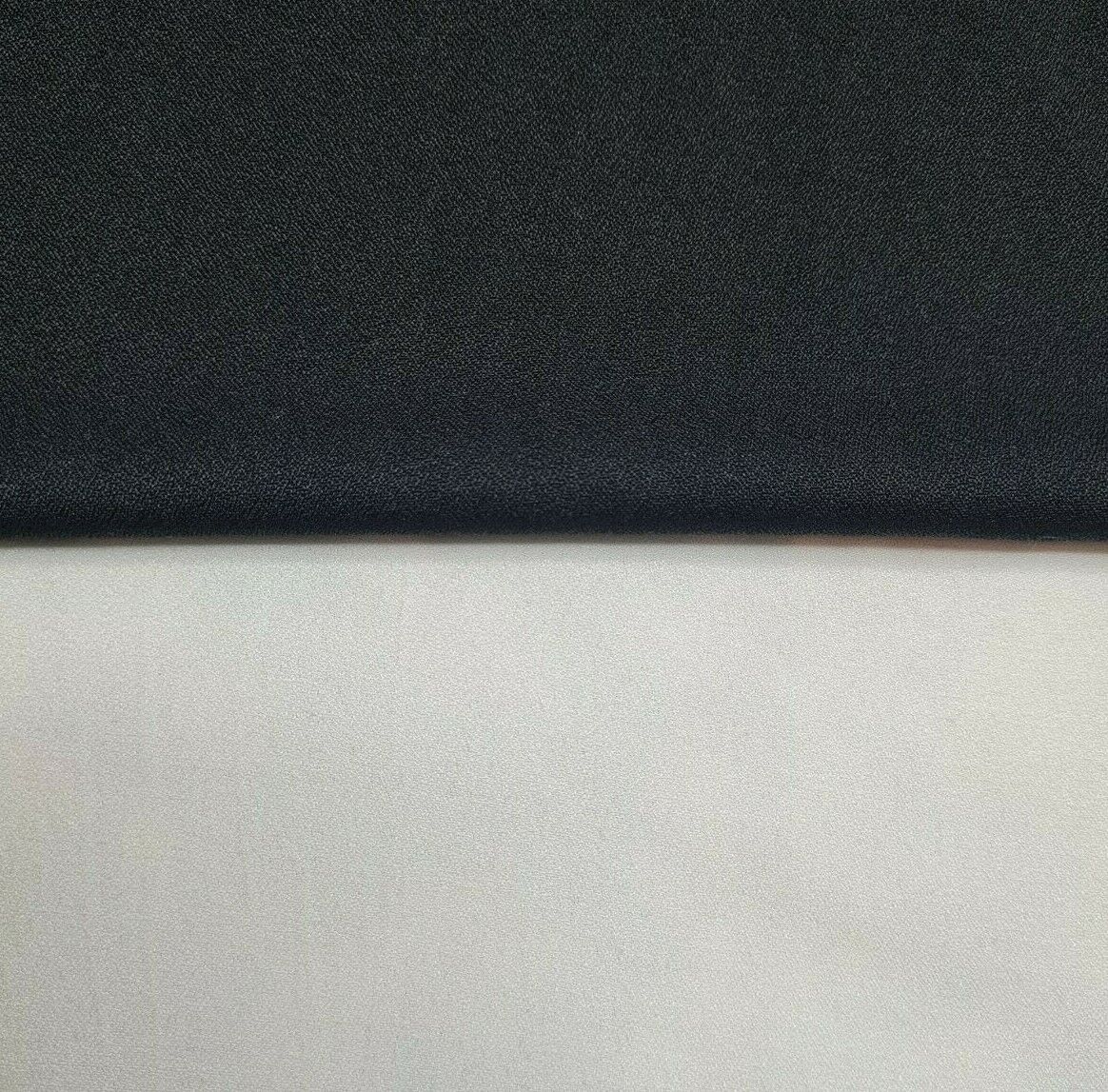 Georgette Viscose Polyester Fabric Black And Off White Colours 55" Wide