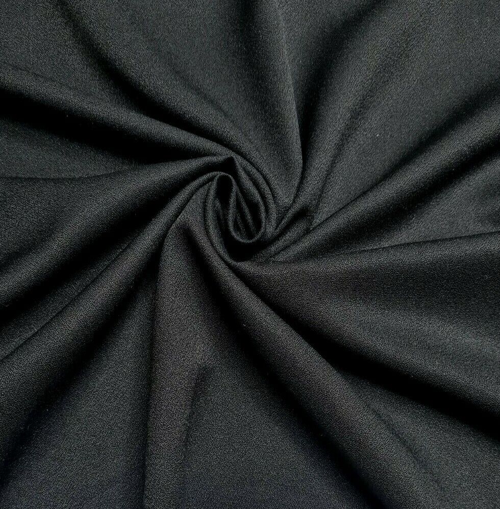 Georgette Viscose Polyester Fabric Black And Off White Colours 55" Wide - Image 7