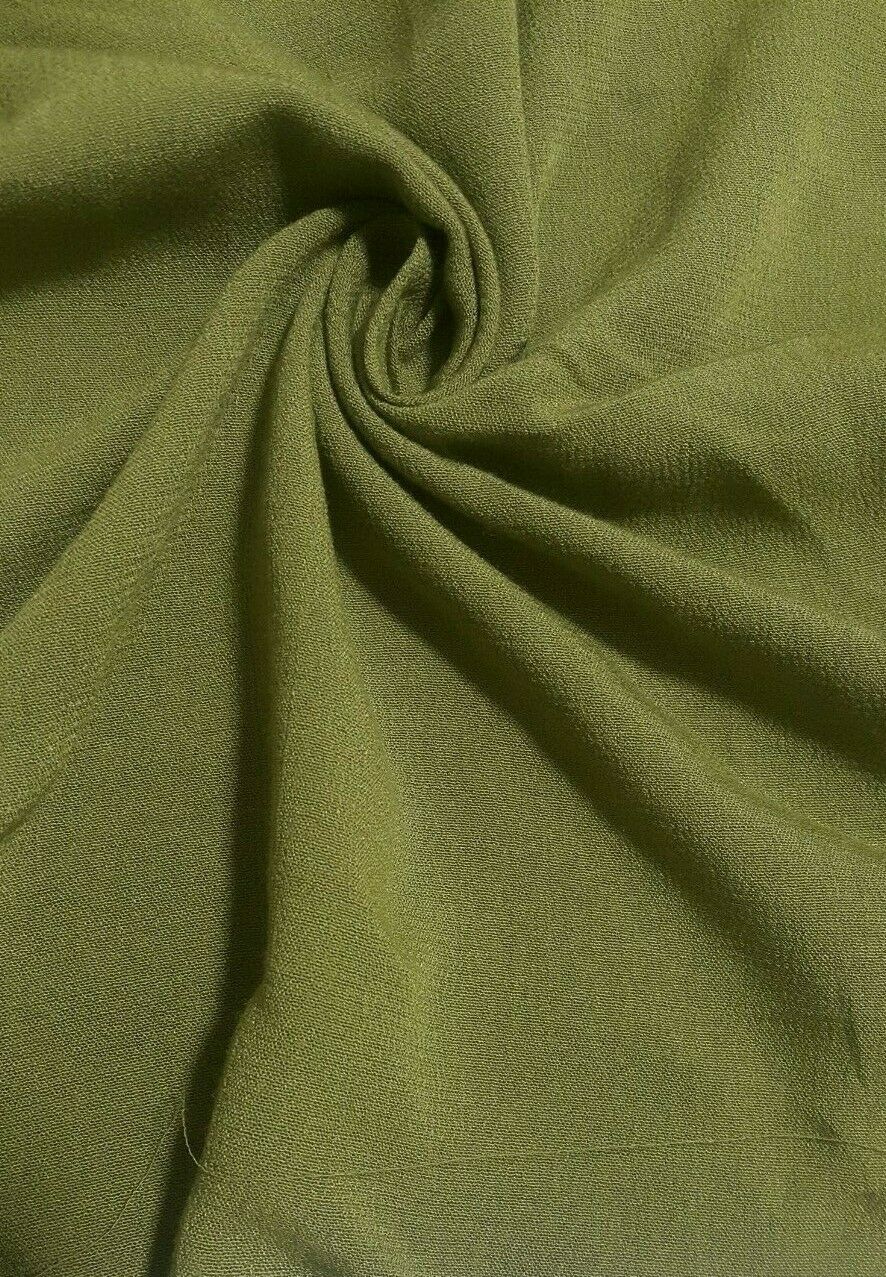 GREEN,BLUE AND ROSE PINK PLAIN THIN 100% VISCOSE FABRIC - SOLD BY THE METRE - Image 2