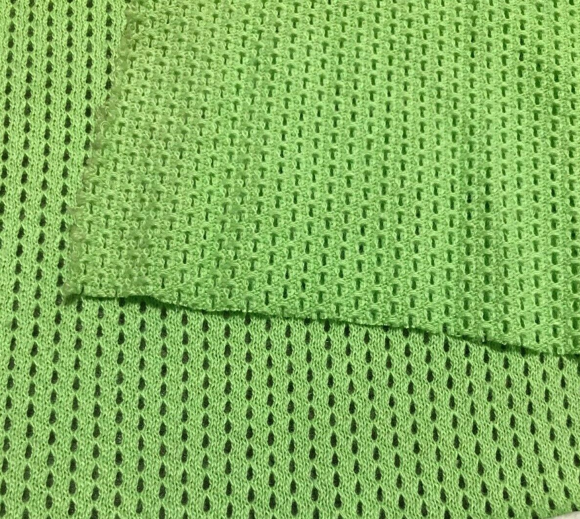 GREEN PERFORARED COTTON JERSEY FABRIC - SOLD BY THE METRE - Image 4