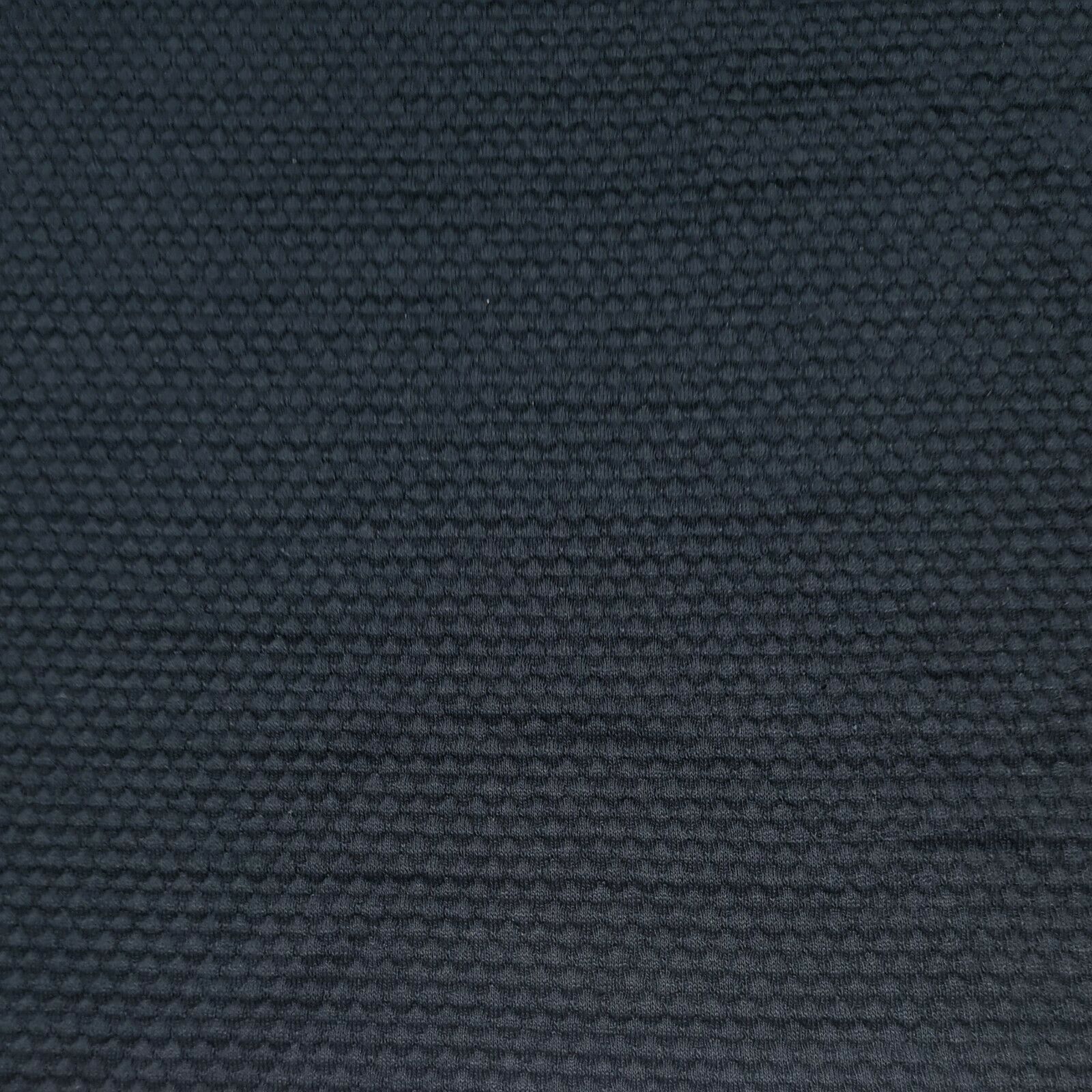Viscose Jersey Fabric Honeycomb Figured Stretch Navy 59" Wide By The Metre A1-191 - Image 2