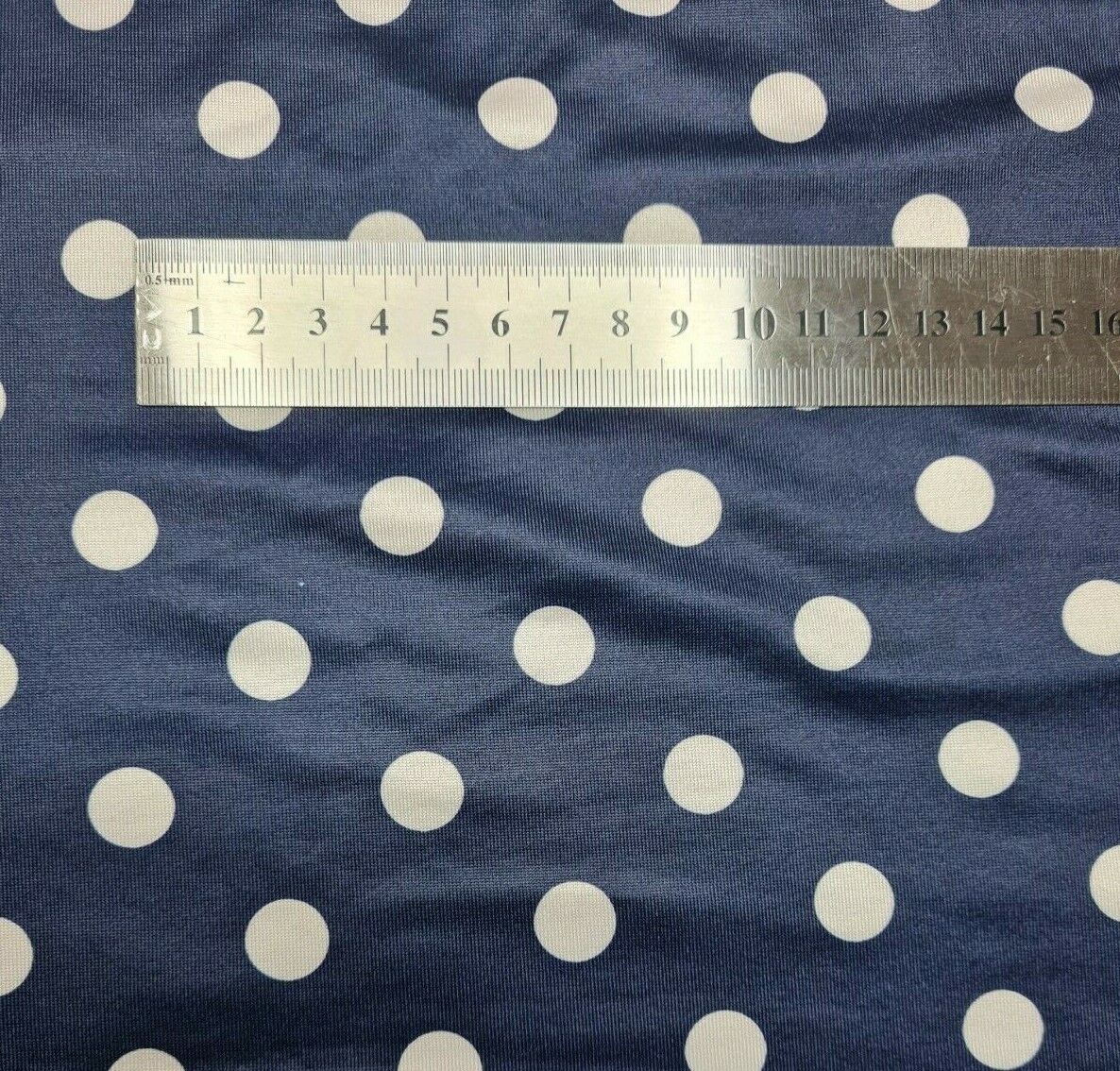 Jersey Fabric Polka Dot Printed Soft And 2Way Stretch 55" Wide Sold By Metre - Image 7