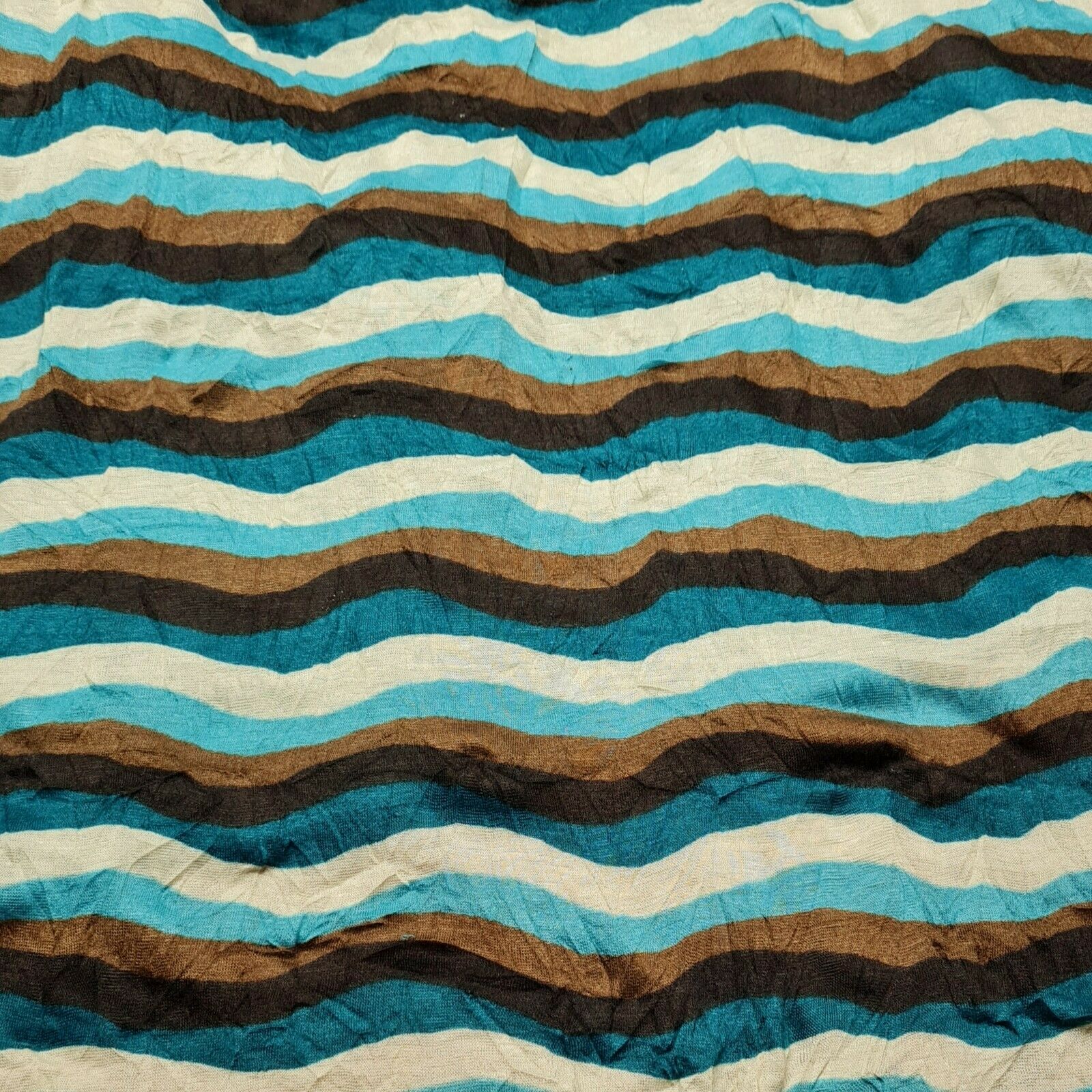 Jersey Knit Fabric Wavy Stripes Printed Crinkled 53" Wide Sold By  Metre A1-169 - Image 2