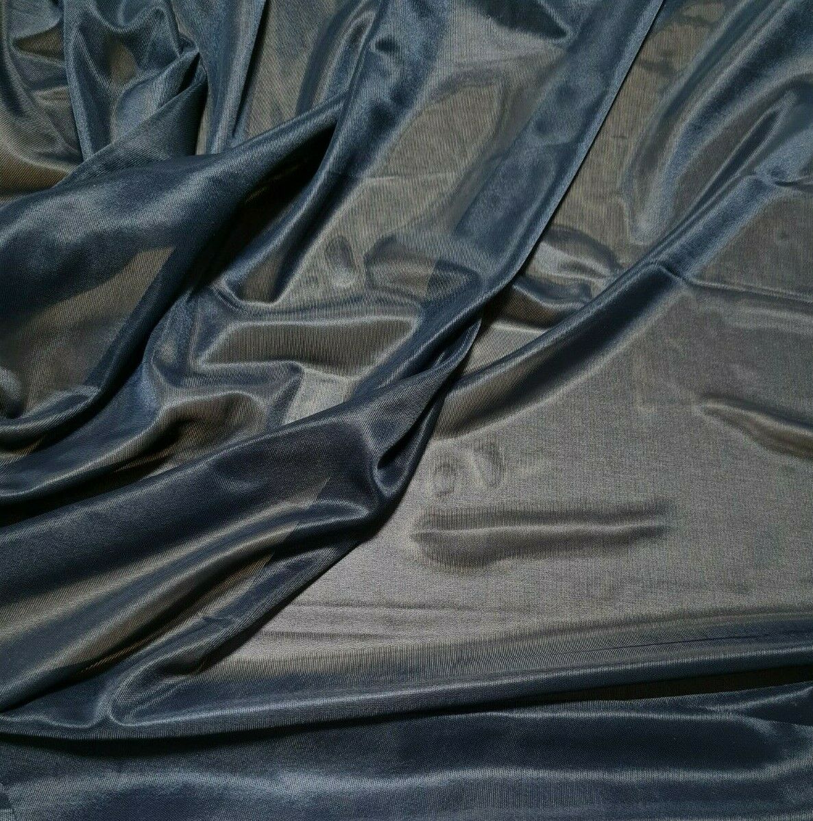 JERSEY LINING FABRIC NAVY AND PURPLE THIN STRETCH -SOLD BY THE METRE - Image 3