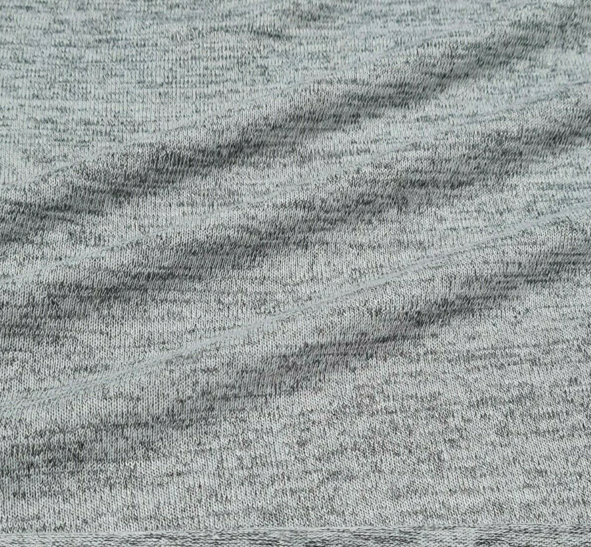 KNIT FABRIC GREY MELANGE THIN SWEATER -SOLD BY METRE - Image 3