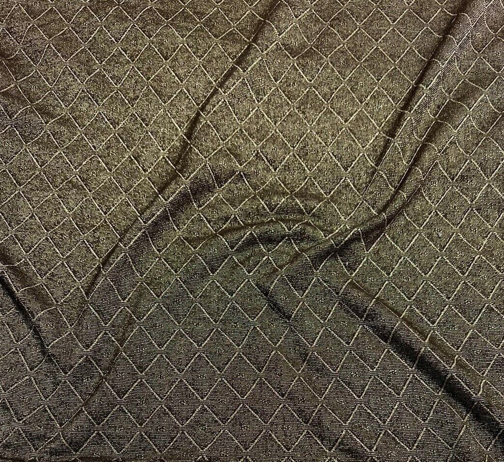 Knit Jersey Fabric Black And Gold Colour 2 Way Stretch - Image 3