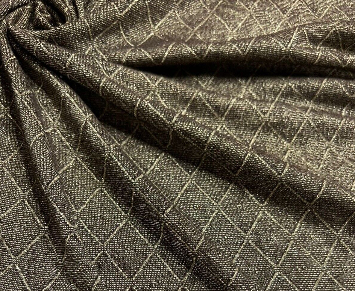 Knit Jersey Fabric Black And Gold Colour 2 Way Stretch - Image 8
