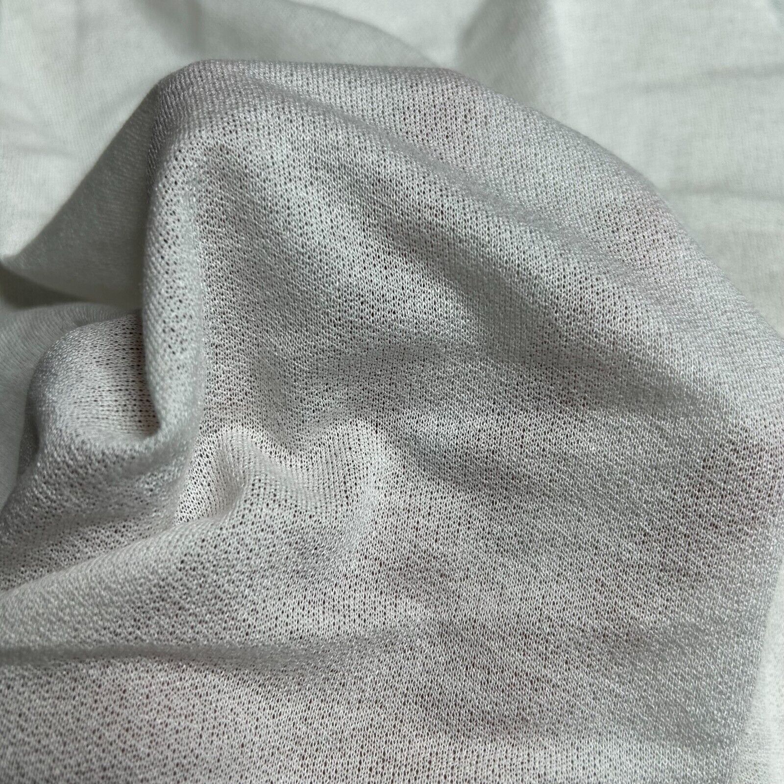 Knit Jersey Fabric Thin Viscose Polyester Blend 2 Way Stretch 55" Wide - Image 5