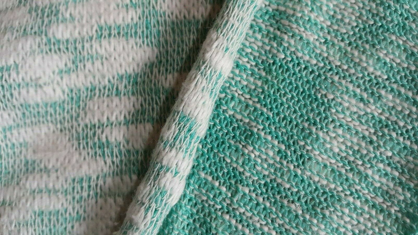 KNIT JERSEY FABRIC WHITE AND GREEN STRETCH -SOLD BY THE METER - Image 9