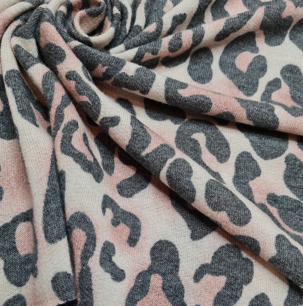 Knit T-Shirt Jersey Fabric Animal Print Loopback 55" Sold By Metre - Image 4
