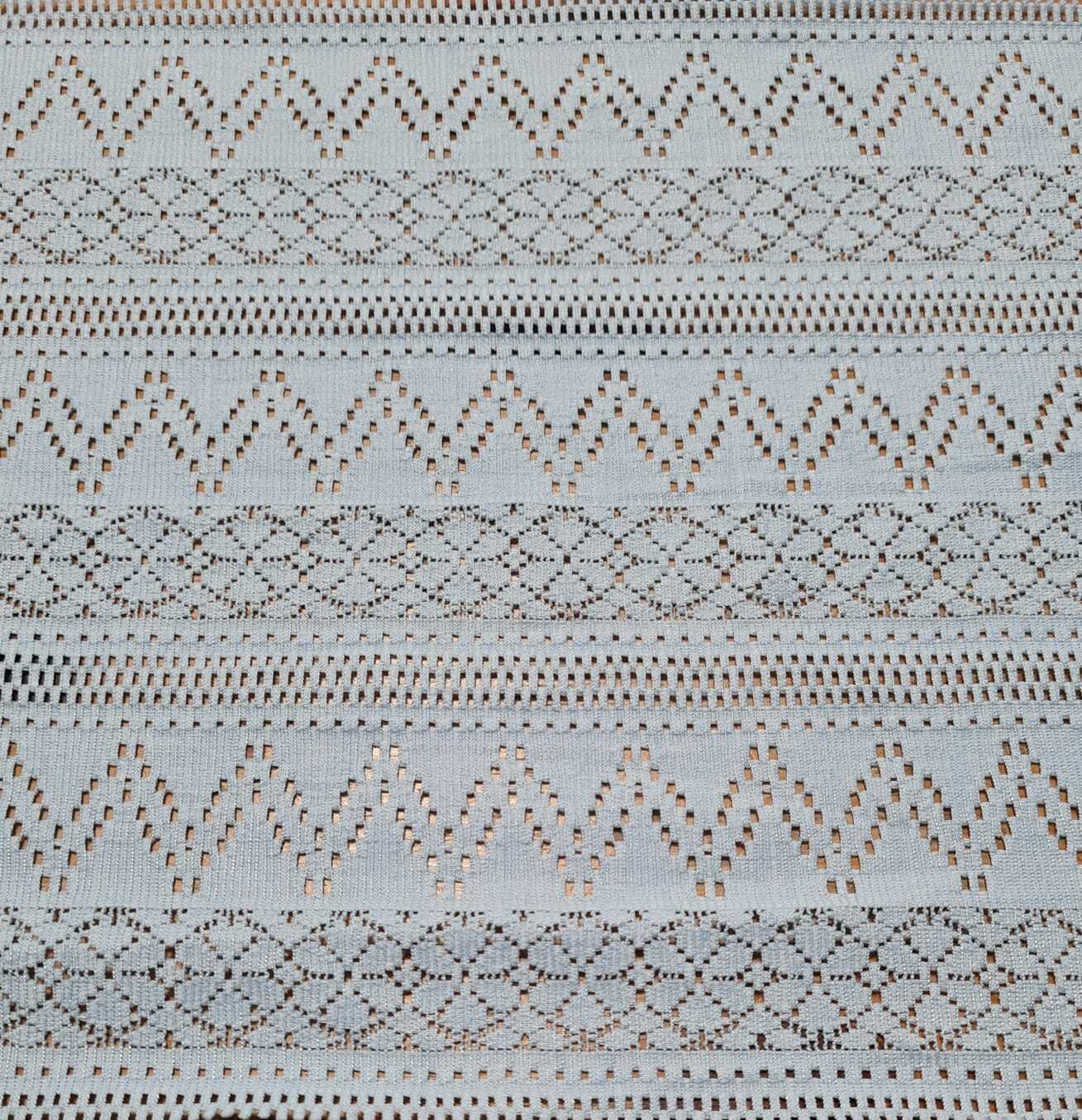 Lace Fabric Chevron And Striped Desing 55" Wide 2 Way Stretch - Image 4