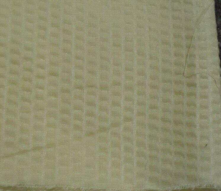 LIGHT YELLOW BUBBLE EFFECT POLYCOTTON FABRIC-SOLD BY THE METRE - Image 3