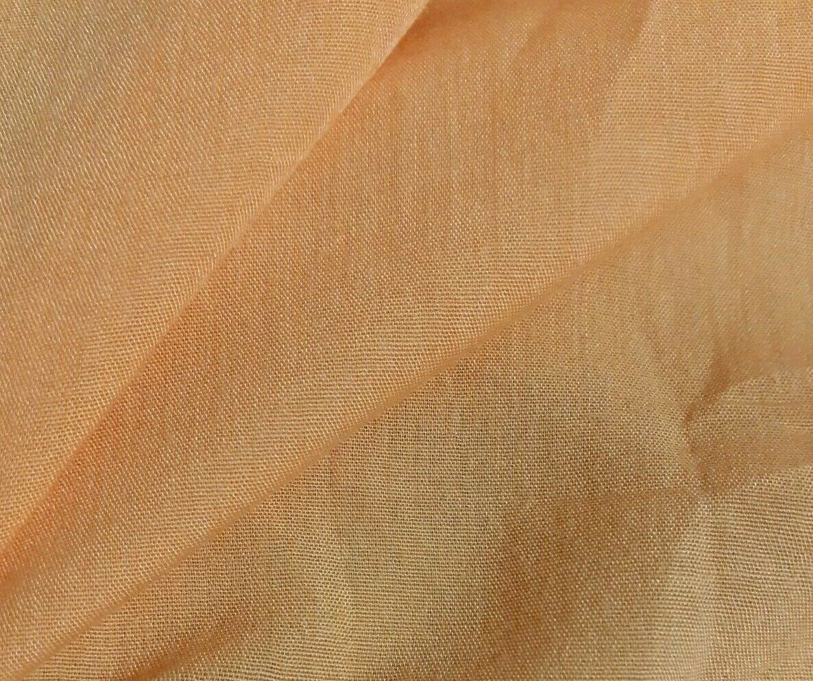 MELON COLOUR THIN VISCOSE FABRIC - SOLD BY THE METRE - Image 2