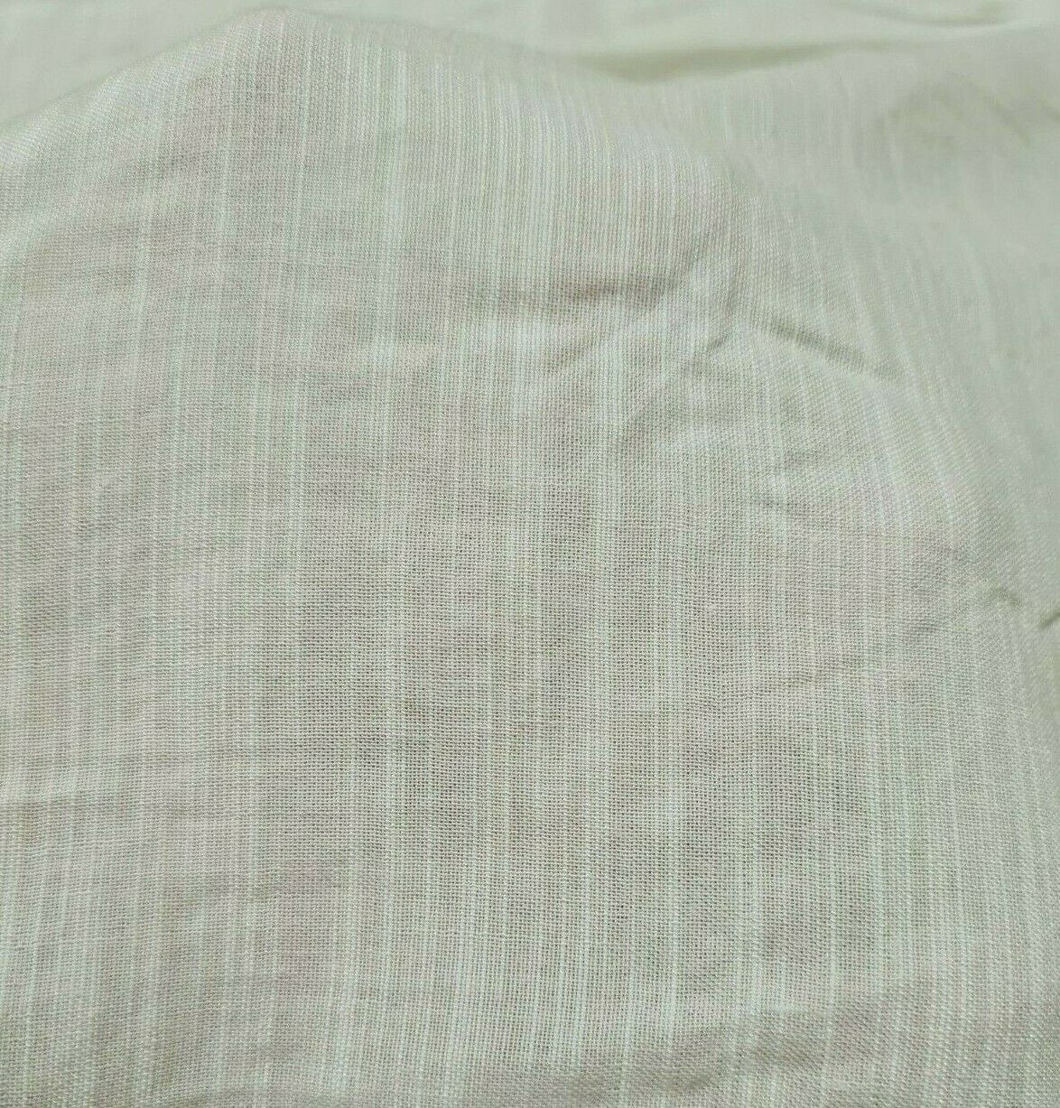 OFF WHITE COLOUR STRIPED THIN VISCOSE FABRIC - SOLD BY THE METRE - Image 2