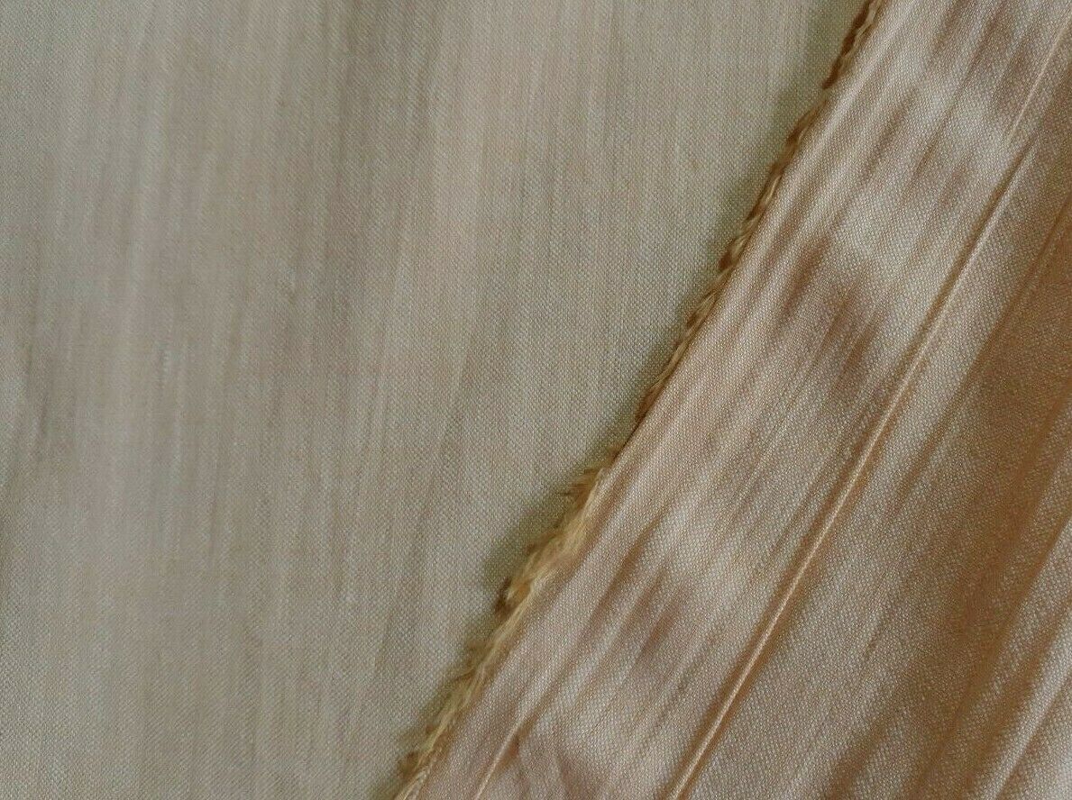 PEACH COLOUR WAVY STRIPED COTTON FABRIC -SOLD BY THE METER - Image 2