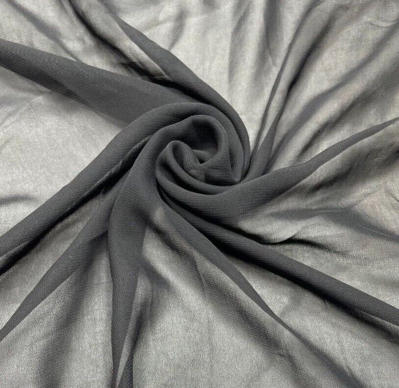 Plain Chiffon Fabric 55" Wide Sold By Metre - Image 14
