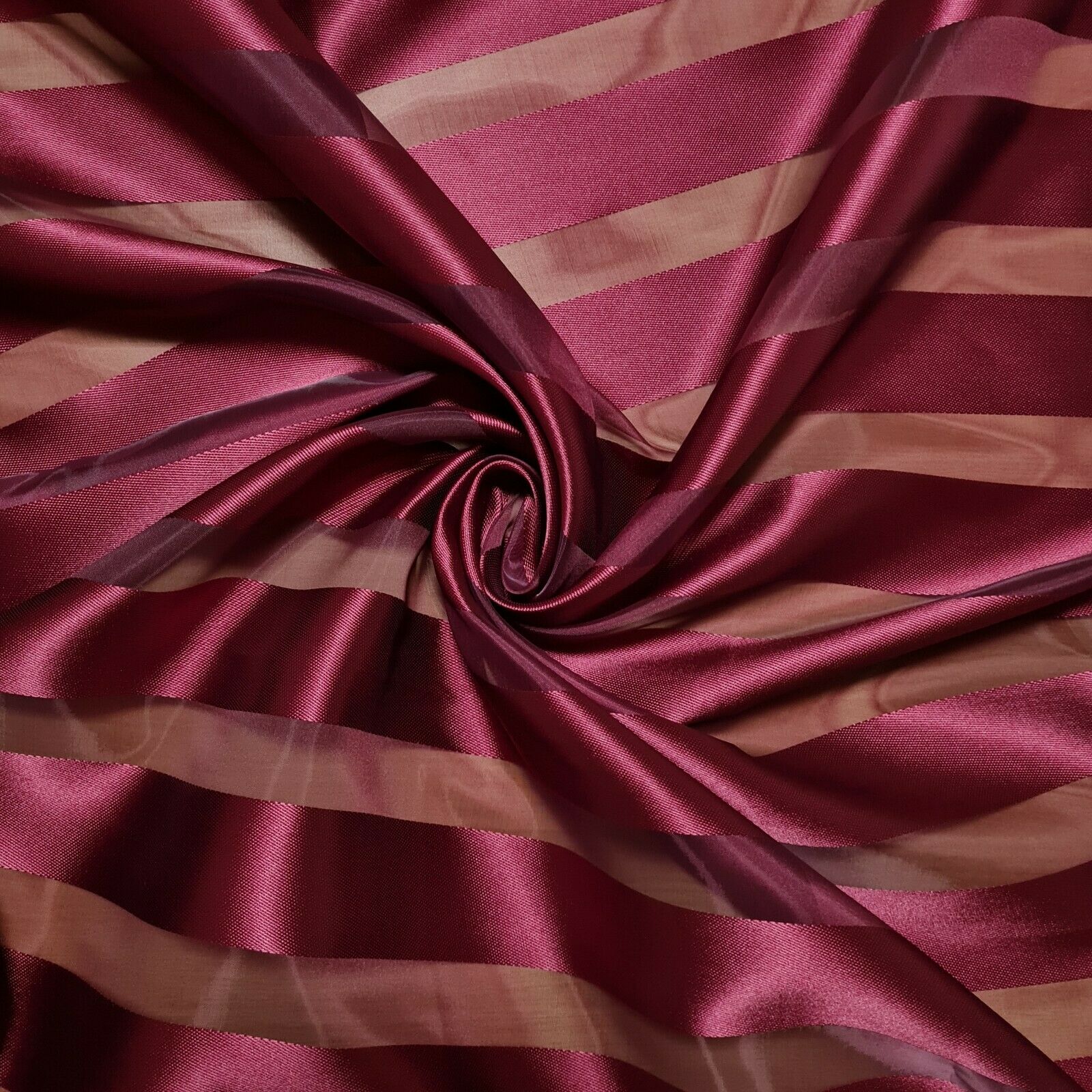 Premium Satin Striped Organza Fabric Plain 55" Wide Clothing, Crafts, Curtains - Image 7