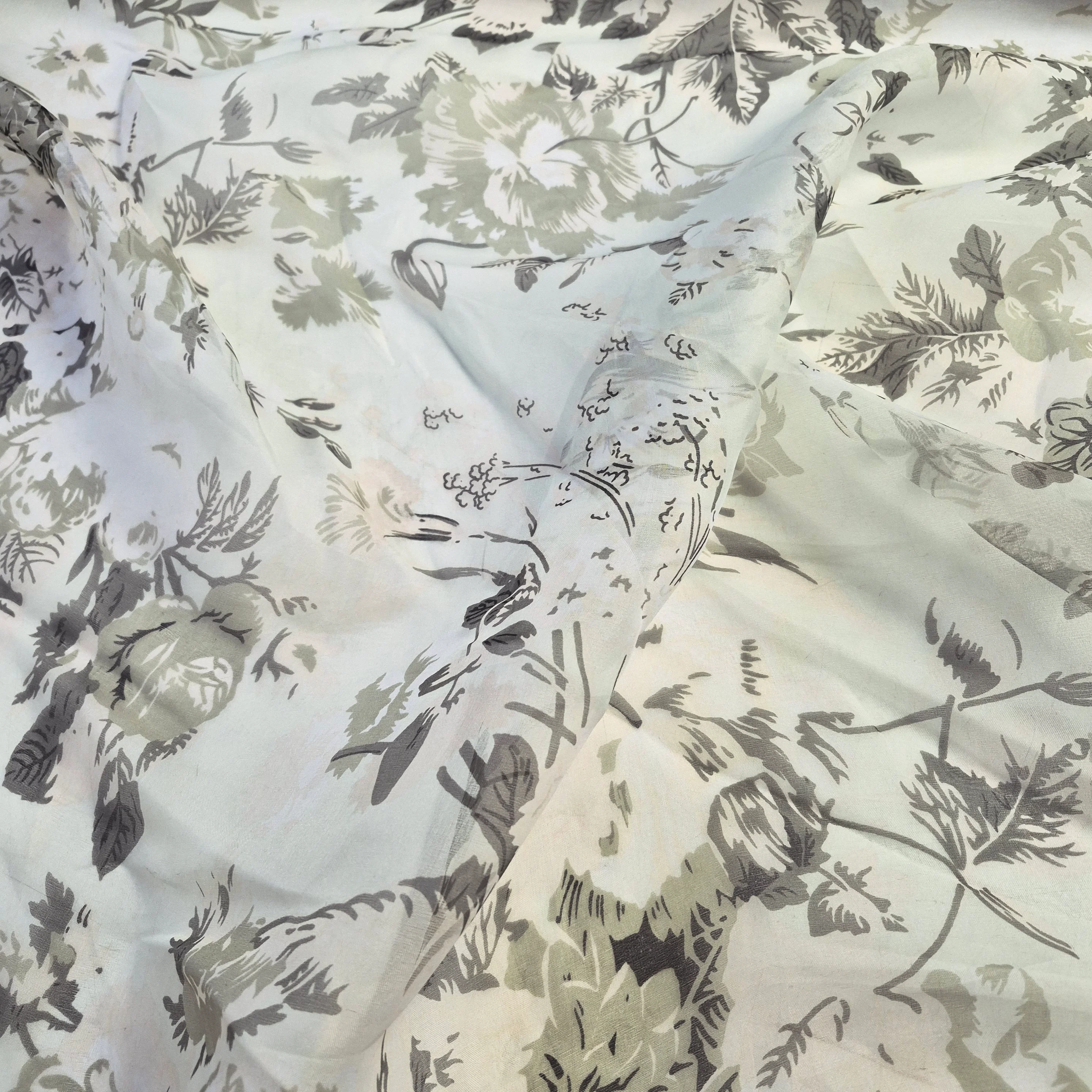 Printed Pure Silk Organza Fabric 43" Wide (Sold By Metre) - Image 5