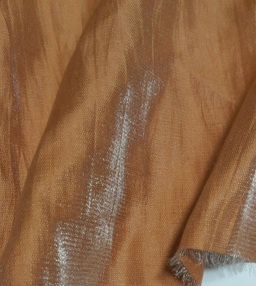 SHINY AND CRINKLED EFECT VISCOSE NYLON MIX DRESS MAKING FABRIC - SOLD BY METRE - Image 7