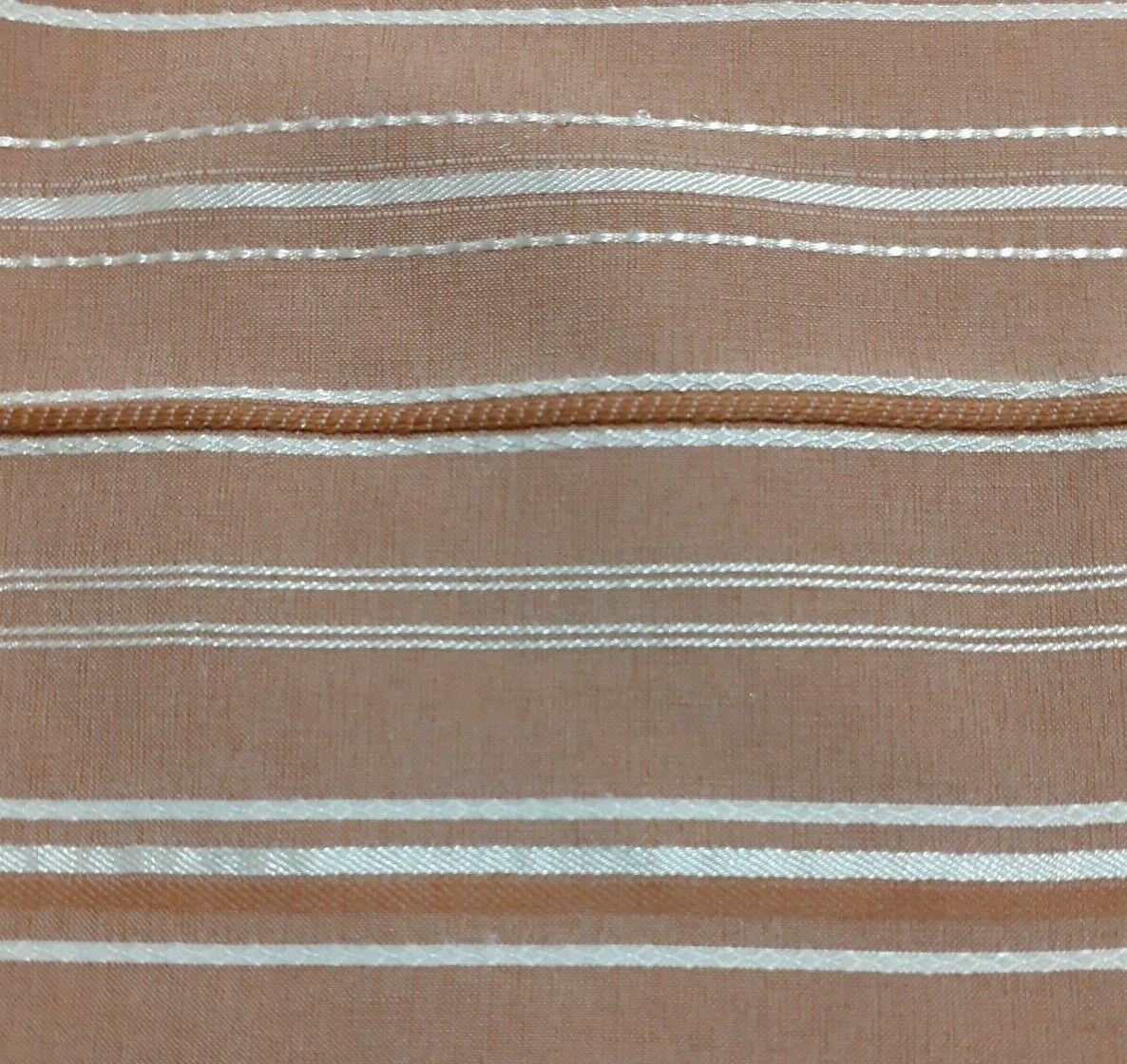 SHINY STRIPPED MOCHA COLOUR STRETCH SHIRT FABRIC- SOLD BY THE METRE - Image 4