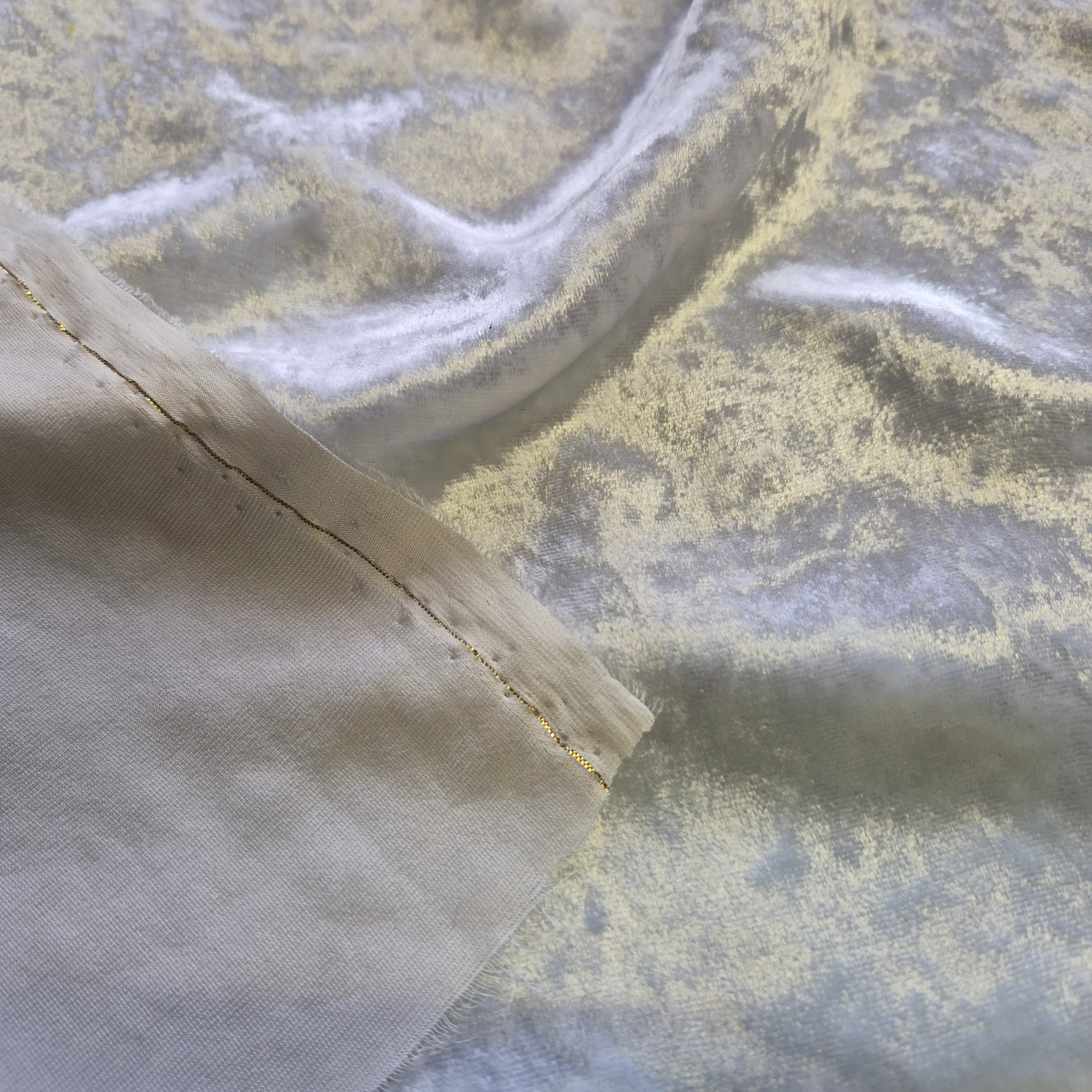 Silk Viscose Crushed Velvet Fabric 51" Wide Sold By Metre - Image 3