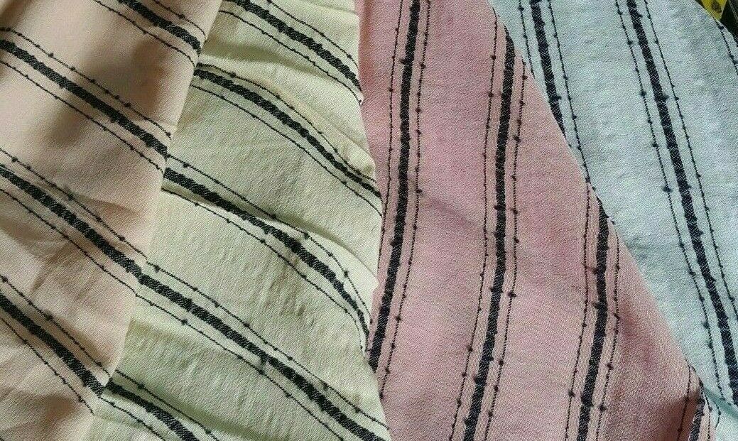 SPOTTED VISCOSE FABRIC SMALL BUMPY -4 COLOUR-SOLD BY THE METER - Image 2