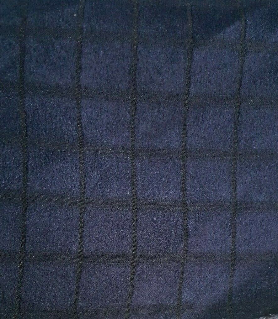 SQUARE FIGURED VELOUR FABRIC 2 COLOUR - SOLD BY THE METER - Image 3